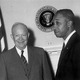 E. Frederic Morrow with President Eisenhower.